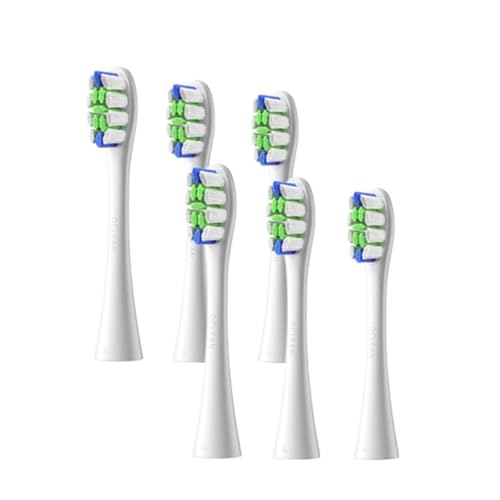 �����p�u���V�w??�b�h Oclean Flow/X PRO Elite/X /F1/Z1/One/Air2 �\�j�b�N�d�����u���V�m�Y���ƌ݊�������(6 pcs white)