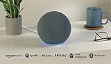 Echo com Alexa (Geração mais recente): Com som premium e hub Zigbee de casa inteligente - Cor Azul glide