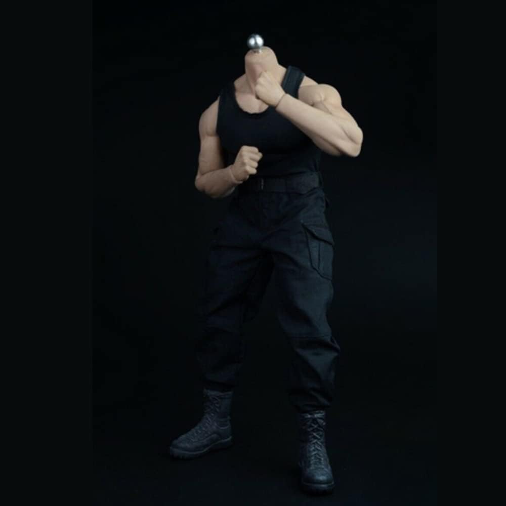 1/6 Scale Tactical Vest Tank Top Outdoor Pants Combat Boots Belt Clothes Suit Fit for M33 M34 M35 12'' Muscle Strong Action Figure Body Accessories (Military Green)
