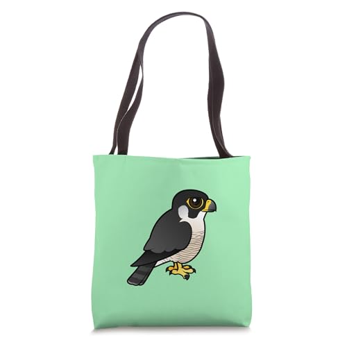 Cute Cartoon Peregrine Falcon Birdorable Bird of Prey Raptor Tote Bag