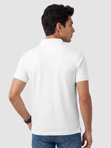 Image of Beyoung Imported Poly Regular Fit Solid Polo Tshirt for Men | Collar Tshirt | Half Sleeves | Solid Casual T-Shirt