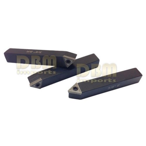 5 PC 3/8" Indexable Carbide Insert Turning Tool Bit Lathe Set