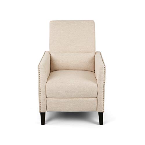 Sillón acolchonado beige marrón
