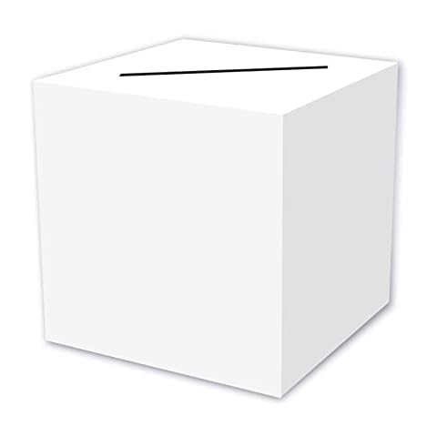 Beistle White Card Box Holder Cover