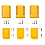 Soporte de herramientas de montaje en pared para taladros de 20 V/60 V, estante de plástico ABS robusto con tornillos, kit de organización de almacenamiento de garaje y taller (3 juegos)