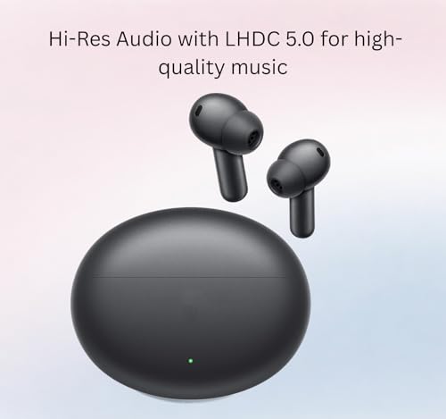 Image of Bluetooth Buds 4 for Oneplus with Dual Drivers & Dual DAC Audio, 50dB Active Noise Cancellation, Hi-Fi Sound Quality, Clear Voice Calls, Stable Low Latency Connection (Black)