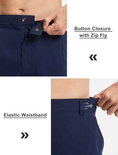 Image of Libin Men's Hiking Cargo Shorts with Zipper Pockets