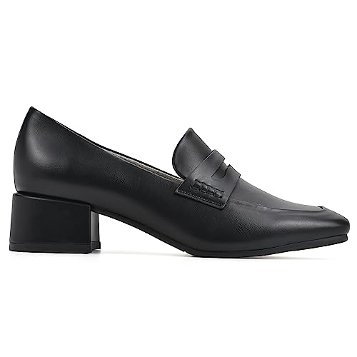 Image of CLIFFS BY WHITE MOUNTAIN Women's Shoes Quiana Block Heeled Loafer