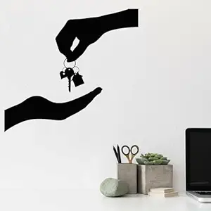 GADGETS WRAP Large Vinyl Wall Decal Real Estate Agency House Keys Realtor Decor Stickers Mural