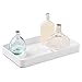 iDesign Stainless Steel Bathroom Tray for Towels, Cosmetics, and Accessories, The Gia Collection - 9.62