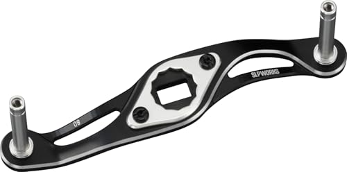 �_�C��slp���[�N�X(Daiwa Slp Works) SLPW MC CRANK HANDLE 80mm �u���b�N�E�V���o�[ (BK�SL)