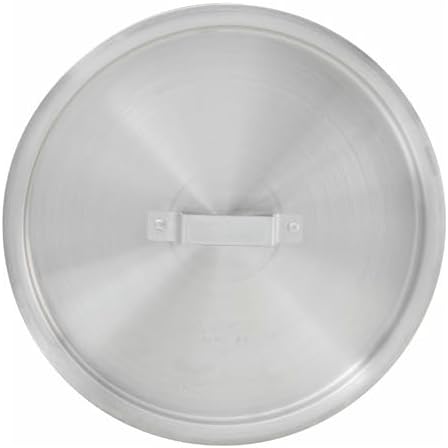 Winco ALPC-50 Heavy-Duty Aluminum Stock Pot Cover, 50 Quart, Silver