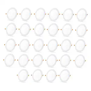 DMak D'Mak 8 Watt Led Round False Ceiling Panel Light (White) -Pack Of 32(Metal)