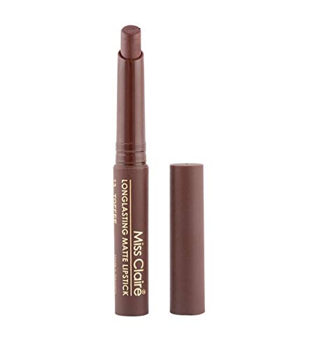 Miss Claire Long lasting Matte lipsticks For Women & Girls Shade 13, TOFEE)