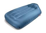 Fatboy Lamzac L Inflatable Sofa Lounger – No-Pump Air Sofa for Indoors & Outdoors use, Camping, Adults & Kids | Singolo | Sky Blue | 195 x 112 x 55 cm