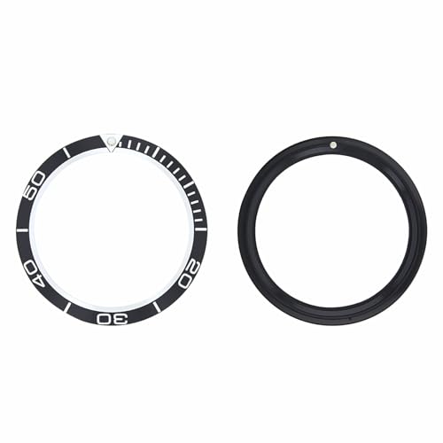 Ewatchparts Bezel Insert Compatible With 42mm Omega Seamaster Planet Ocean Watch Black