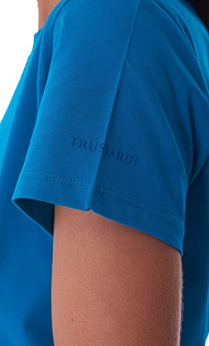 Trussardi-T-Shirt, Niebieski, L