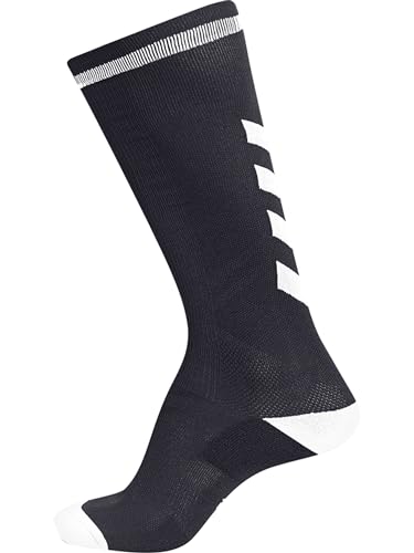 hummel Mixte Elite Indoor Sock High Chaussettes, Noir/blanc., 43-45 EU