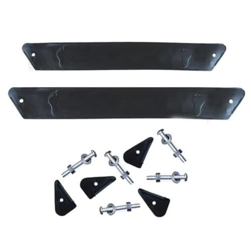 Ein Set, schwarze Fußstütze für Kinderwagen, Ersatz-Fußstütze und Zubehör für Kinderwagen, Sitzeinlagen, Kinderwagen-Anschlüsse (37 cm)