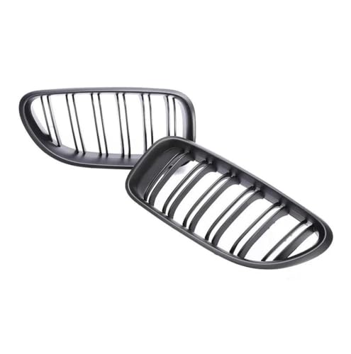 Grilles Inférieures pour BMW Série 6 F12 F13 F06 2011-2017 Calandre Double Ligne Noir Mat