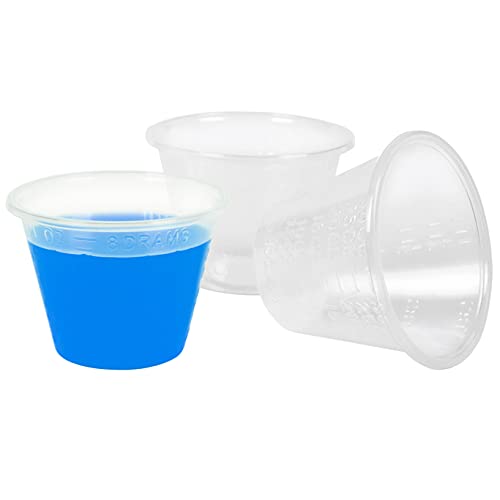 Image of Disposable Medicine Cups 500 Pack - 1 oz Graduated Plastic Measuring Cups for Liquid Medication, Pills, Mouthwash, Medical Dosing & DIY Crafts