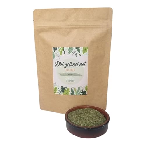 IGART FOOD&WOOD Eneldo seco 400g, hierbas aromáticas para platos, eneldo seco natural, sin aditivos, ideal para sopas, ensaladas y salsas