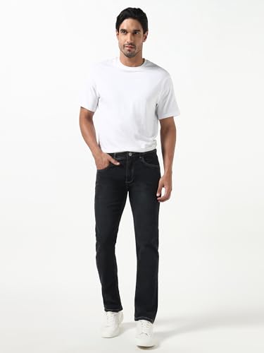 Image of Men's Stretch Denim Jeans | Regular Fit | Mid Rise | Soft & Comfortable | Everyday Casual Wear