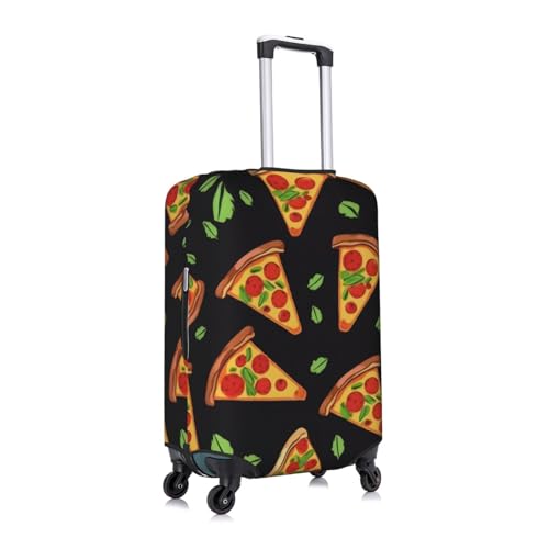 Tasty Pizza Printed Luggage Cover Elastic, Washable, Universal Fit 18-32 Inch Travel Suitcase Cover Easy To Identify3
