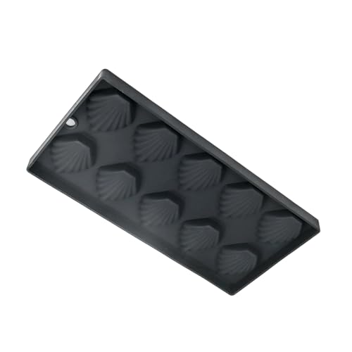 French Styles - Moldes de silicona con 10 cavidades para hornear con forma de concha de Madeleine, bandeja de postre para una distribución uniforme del calor, moldes antiadherentes