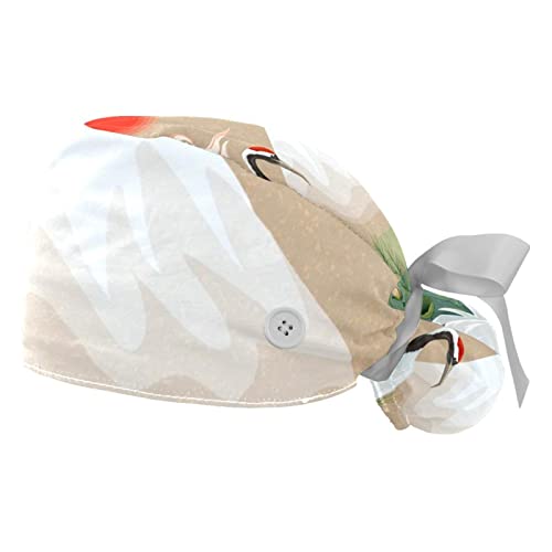 Chapeaux bouffants grues japonaises JDEZ : casquettes de travail mixtes lavables