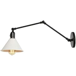 Lamparas De Bambu Para Jardin MIMMIC Lámpara de pared de la pared de la pared del brazo del brazo largo ajustable moderno Edison Antiguo Antiguo Retro Vintage Lámpara de pared Lámpara de pared Muro de loft Aplique con interruptor