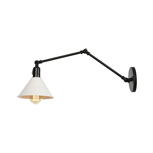 MIMMIC Lámpara de pared de la pared de la pared del brazo del brazo largo ajustable moderno Edison Antiguo Antiguo Retro...