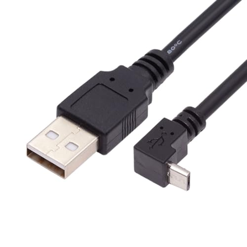 chenyang USB 2.0 a micro USB 90 grados UP Cable de extensión de carga de datos en ángulo 1.0m