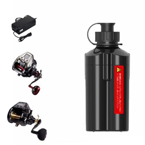 HJGHY 14.8v,3500mAh, Batterie au Lithium 14,8 V 3500 mAh, 5000 mAh, 7000 mAh ou 10000 mAh pour treuil électrique et Moulinet de pêche électrique, avec Chargeur.