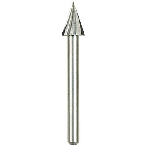 Dremel 125 Set di accessori punte da taglio per fresatura in confezione da 2-2 frese ad alta velocitĂ a forma di triangolo con diametro di lavoro di 6,4 mm