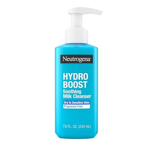 Neutrogena Hydro Boost limpador facial de leite calmante com ácido hialurônico, lavagem facial hidratante levanta suavemente a sujeira e o óleo, deixando a pele macia e suavizada
