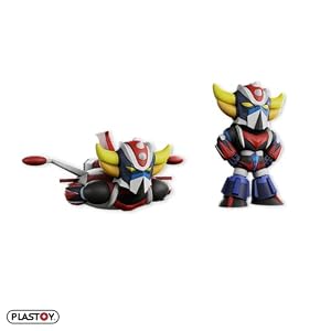 Duo Figurines Goldorak et Spacer 7 cm - Plastoy PVC