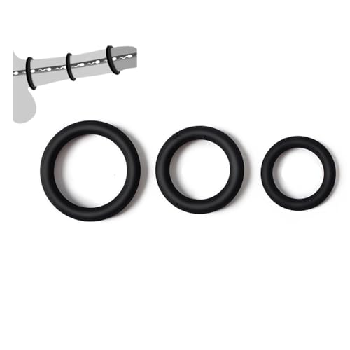 Dstymkler Ensemble de bagues, accessoires d'outils durables pour coq, hommes, 3 pièces