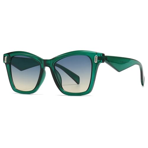 Lunettes de soleil œil de chat surdimensionnées noires pour femme