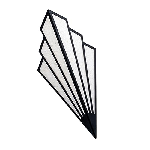 POPETPOP Decorative Led Wall Lamp Creative European Style Light Fixture for Home Bedroom Corridor and Stairway Black Warm Light Easy to Install Design