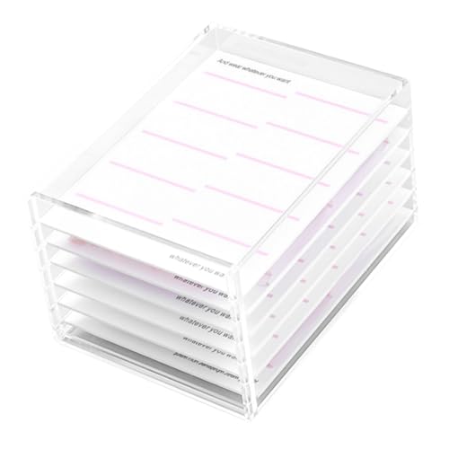 Holibanna 透明アクリル段ネイルアート収納ボックス 軽量耐久で整理簡単 ネイルチップ 装飾品保護用 美甲片ケース ドレッサー整理に