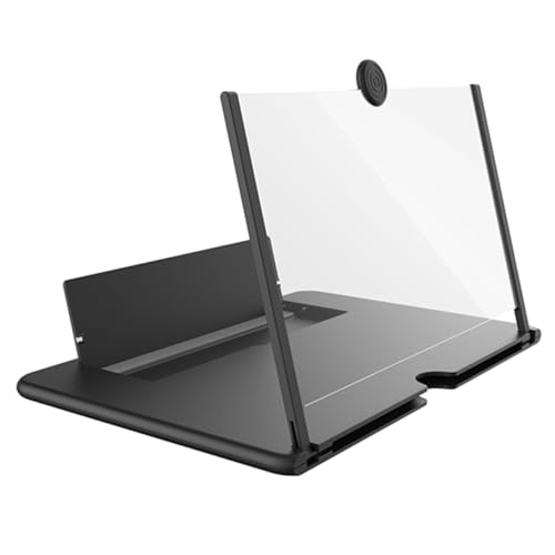 Amplificador de pantalla para móvil soporte plegable portátil con lente HD de sobremesa
