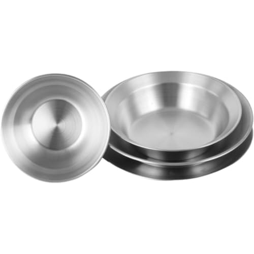 食器ボウル ステンレス製 プレート スタッキング可能 カトラリーセット キッチン食器セット アウトドア キャンプ ピクニック用 4点セット