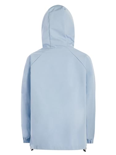 TiaoBug Kids Girls Boys Lightweight Windbreaker Long Sleeve Zipper Hooded Jacket for Camping Hiking Running2