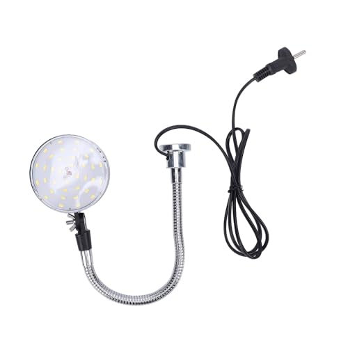 15W 1500lm 6500k Lumière Blanche avec Col en Ajustement Réglable à 360 Degrés, pour Atelier CNC Lathe Moulinling Workbench Industriel (Prise UE)