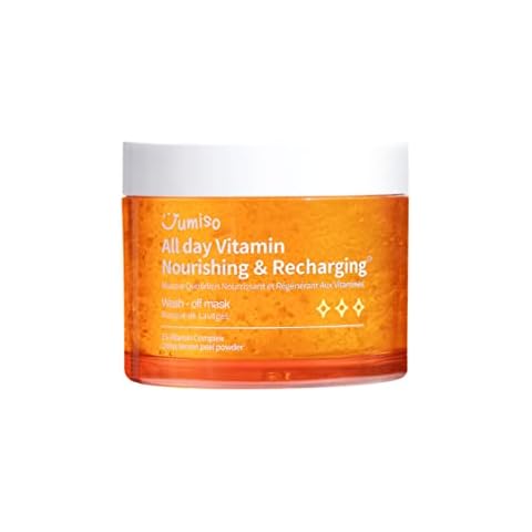 JUMISO All Day Vitamin Serum, Brightening & Balancing Facial Serum, Vitamin C, A, B, D, E , Serum with Vitamin, Korean Skincare, Skin brightening, soothing, Vegan serum, Vitamin tree extract 86.14%, Niacinamide 20,000ppm,1.01 fl oz (serum) (Washoff Mask) Cover