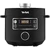 Tefal Turbo Cuisine Electric Pressure Cooker – 10-in-1 Multi-Cooker, 4.8L Capacity, 1000W Power, 10 Automatic Programs (Stew, Steam, Bake, Slow Cook, Rice Cooker & More), Black, CY754840