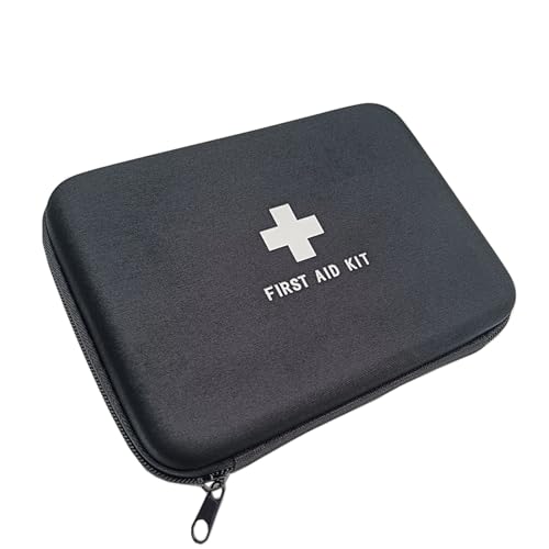 Image of First Aid Hard Case Empty First Aid Hard Case First Aid EVA Medicine Red Medical Bag for Home Health Emergency Pets Dog First Responder Camping Outdoors (Square 6.5x5.7x1.8 inch), Black