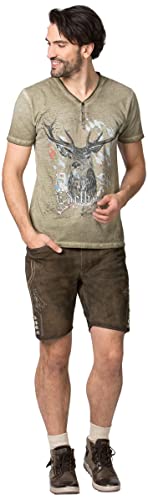 Stockerpoint Herren Günther Trachtenshirt Sand 2XL