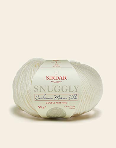 Sirdar Snuggly Cashmere Merino Silk DK Double Knitting, Snow Queen (302), 50g
